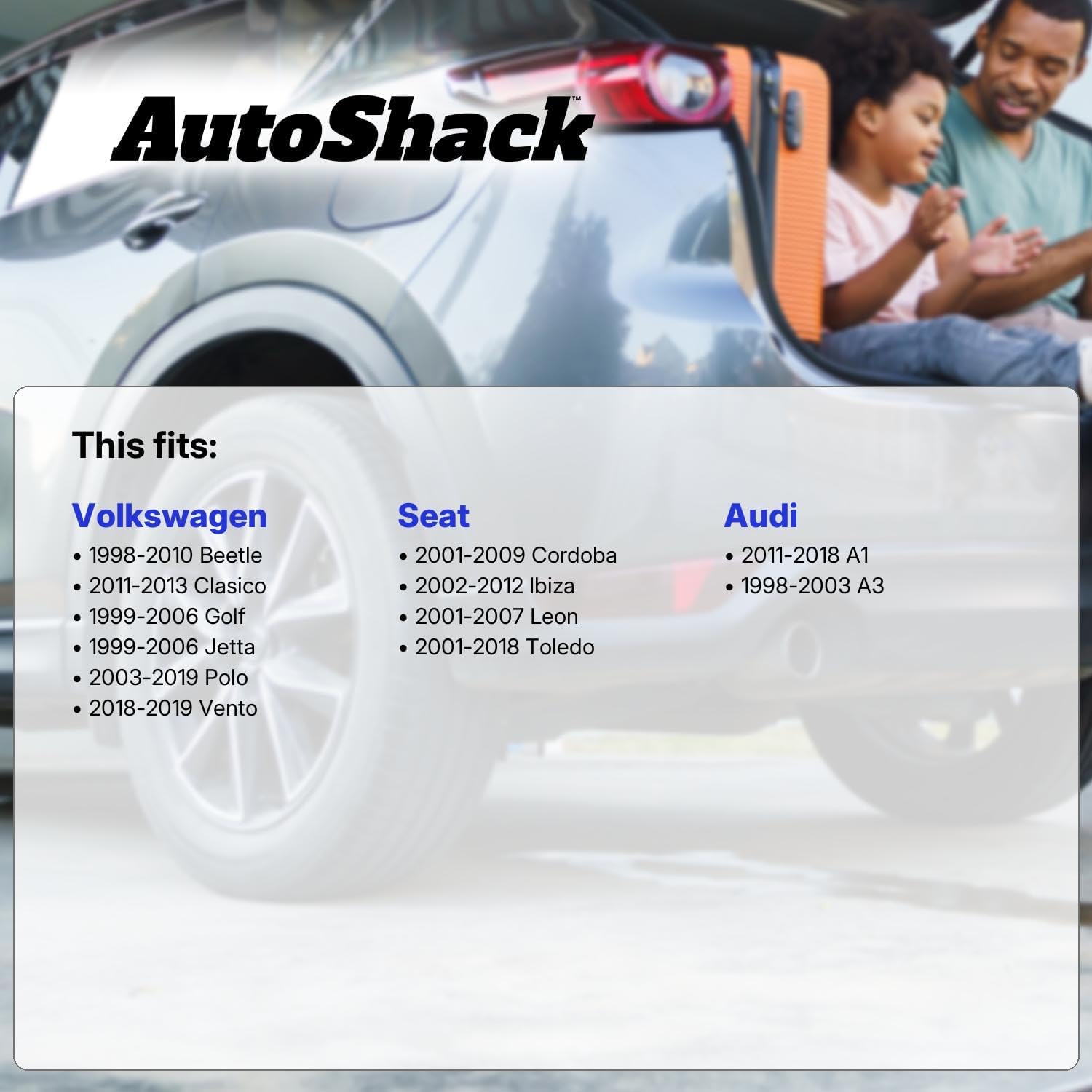 AutoShack Front Brake Rotors for Volkswagen, Jetta 1999-2006, FWD L4 1.8L 1.9L 2.0L L5 2.5L V6 2.8L - Coated Drilled & Slotted - Black Matte Finish - BlackShield - 11.33" (287.7 mm), 5-Lug