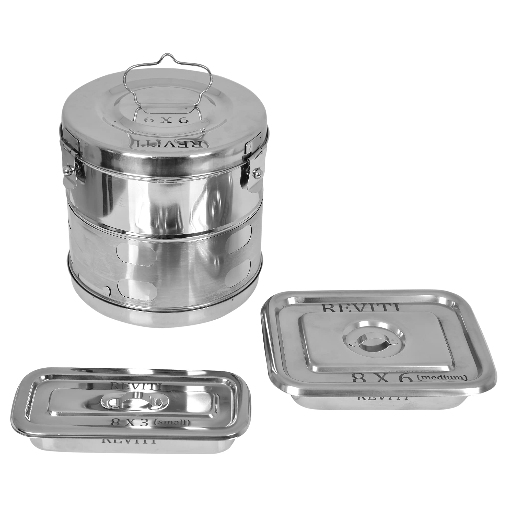 See full amazon price history chart for Reviti® by Hospiclub Drwssing Drum/Autoclave Drum 9x9, Tray 8x6 and 8x3 Heavy Duty Stainless Steel Reviti® by Hospiclub Drwssing Drum/Autoclave Drum 9x9, Tray 8x6 and 8x3 Heavy Duty Stainless Steel (B0979BRRJP) Amazon Price History, Amazon Price Tracker