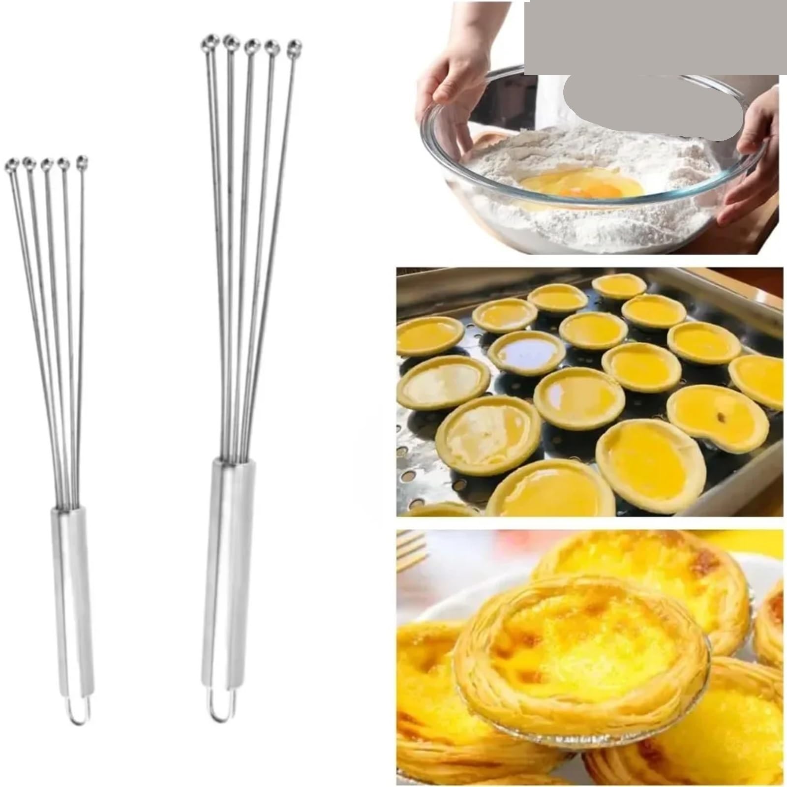 3 stücke 10/12 Zoll Manuelle Schneebesen Edelstahl Ball Mixer Leicht Zu Reinigen Wiederverwendbare Metall for kochen Mischen Küche Gadgets Für Küche