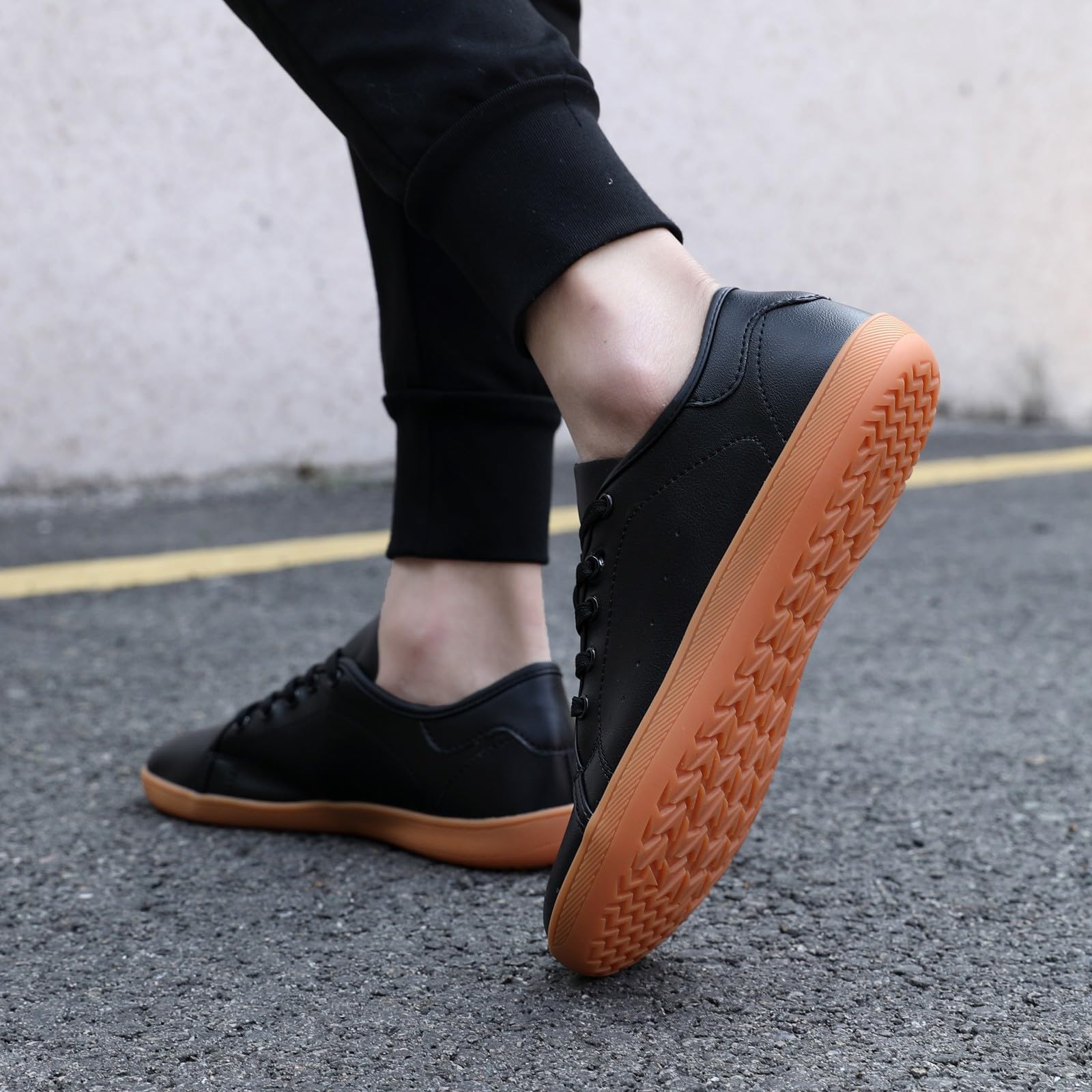 Generisch Zapatos para hombre, zapatillas antideslizantes para correr, ligeras, transpirables, antideslizantes, de piel lisa, zapatos descalzos, para exteriores, senderismo, zapatos deportivos cómodos