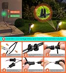 MEIKEE 7W LED Landscape Lighting, 12V/24V Low Voltage Landscape Lights, 800LM 2700K IP66 Waterproof Outdoor Spotlights Wall Tree Fence Decoration for Garden Path Yard (8 Pack)