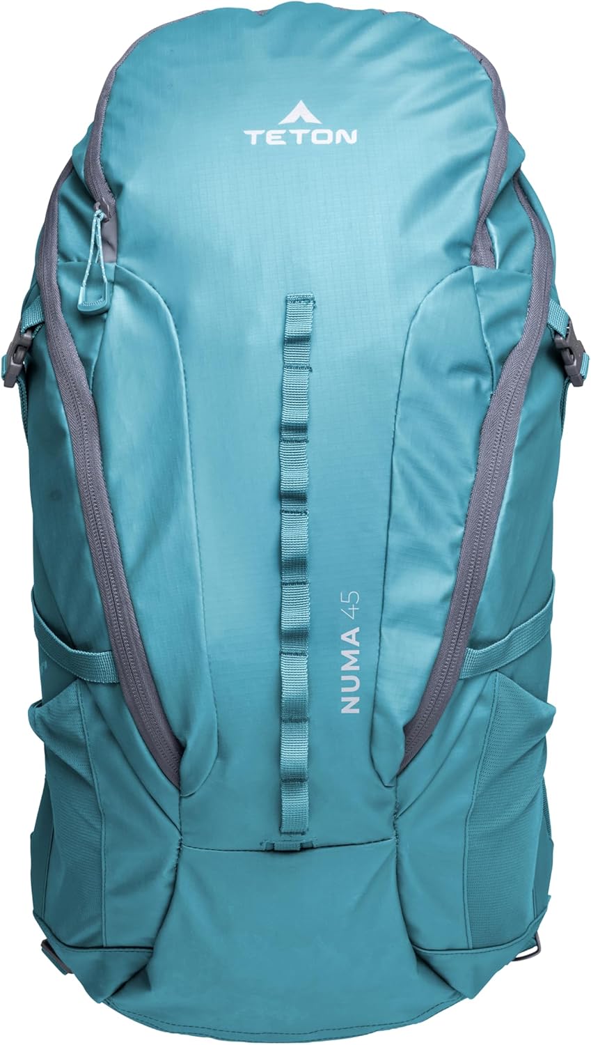 Teton 45L Numa backpack, durable and ready for hiking, camping or backpacking. Perfect lightweight travel bag with more room than you think, Alpine