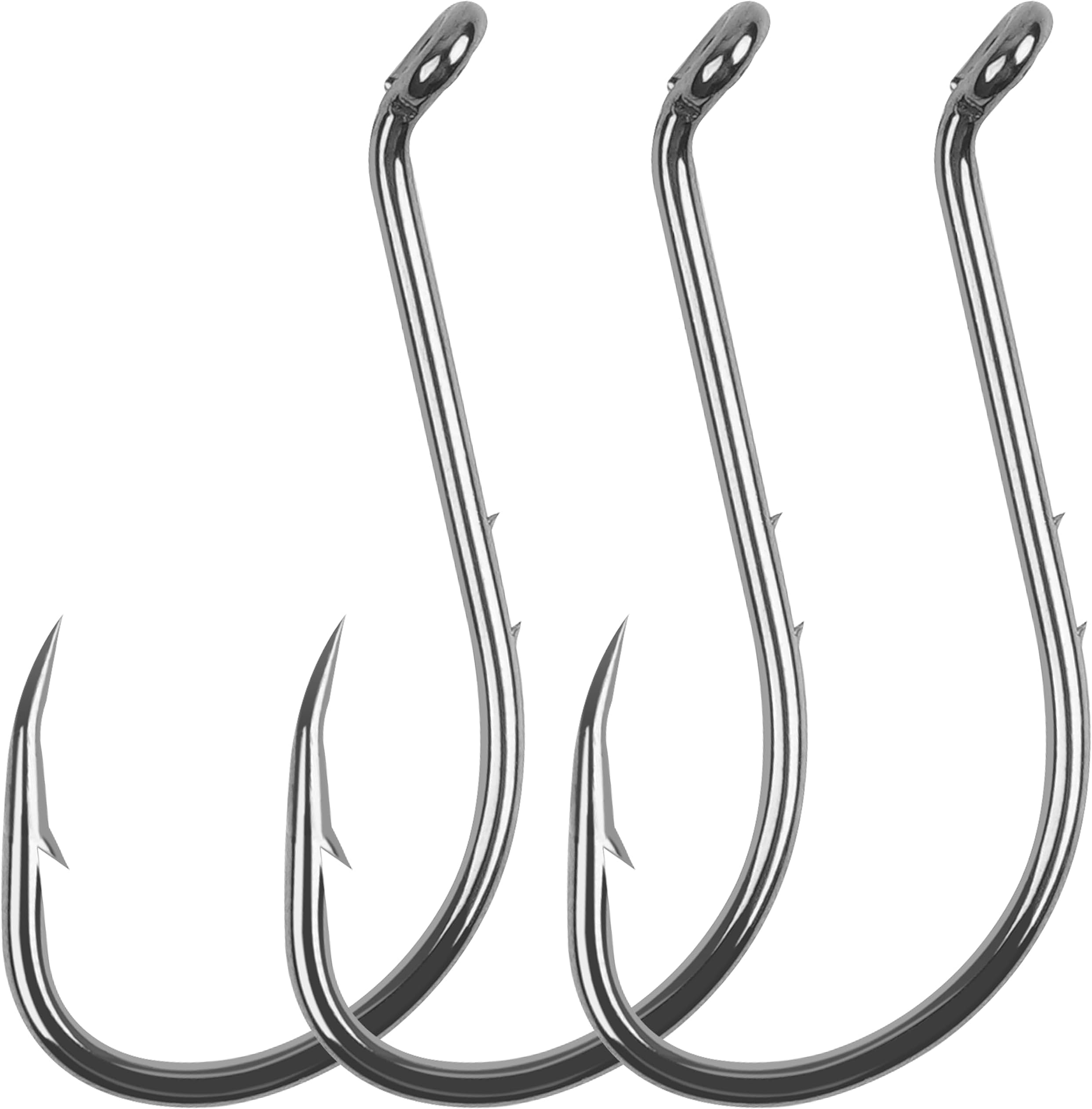 - Octopus Baitholder Fishing Hooks, 120pcs Double Barbed High Carbon Steel Offset Circle Hooks Extra Sharp Bait Holder Live Bait Fish Hooks for Bass Catfish Walleye Freshwater Saltwater