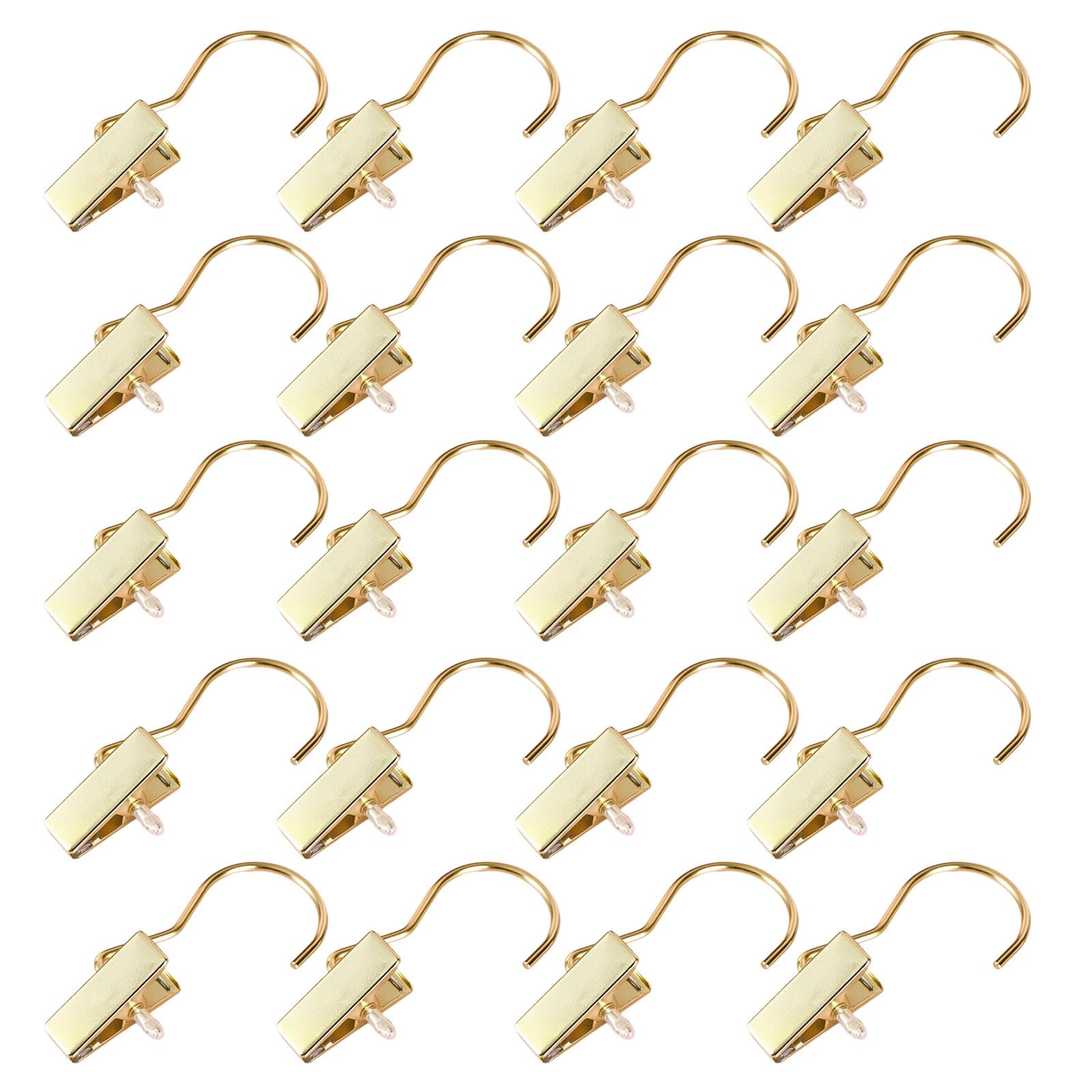 Kalttoy Gold Permanent Pliable Metal Grip With Not Marking Hook For Organizing Documents Sacks And Home Materials Compact Bending Laundry Clip