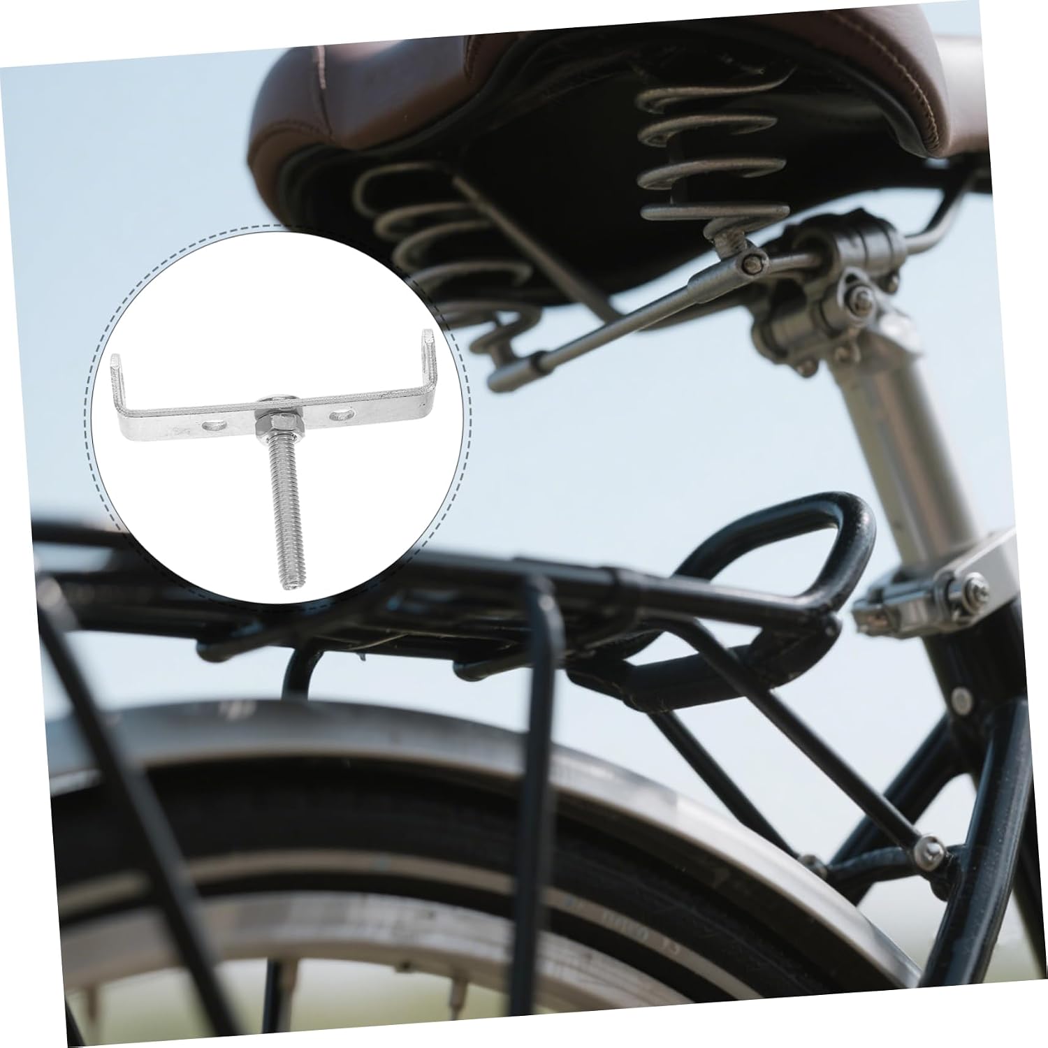10pcs Heavy Duty U Connector Bicycle Rear Rack Adapter for Secure Mounting Compatible with Various Mountain Bike Models Material for Enhanced Durability Easy Installation and