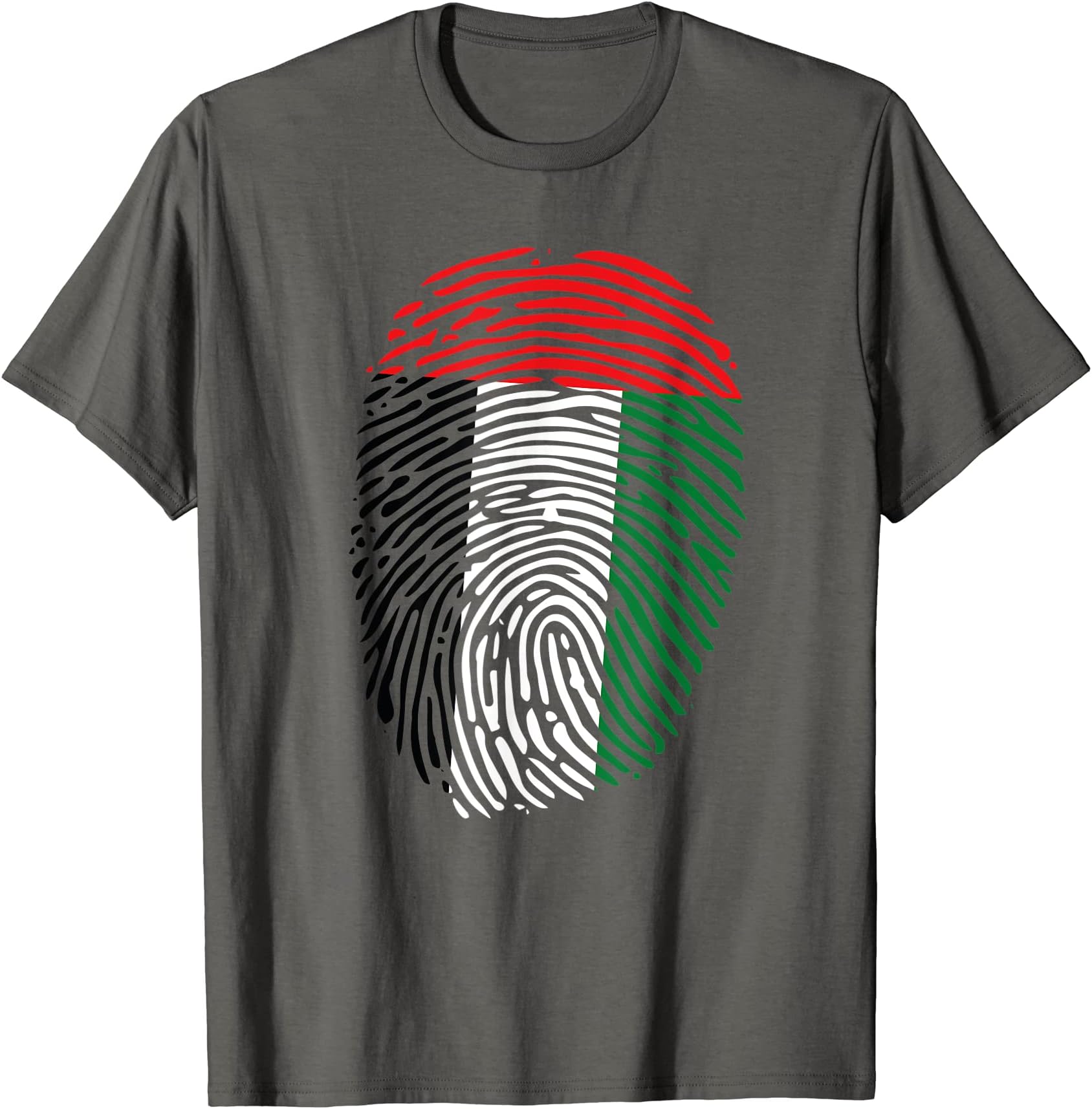 UAE Fingerprint - Saudi Arabia Pride Co.UAE Fingerprint Saudi Arabian Flag Pride T-Shirt