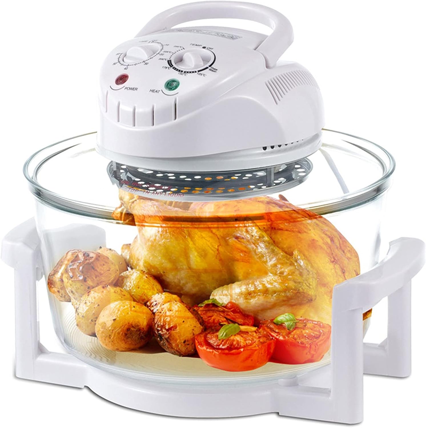 12l Halogen Air Fryer Oil-Free Oven Multi-Function Fries Machine Healthy and Low-Fat Evenly Heated Easy to Clean for Roasting Whole Chicken Pizza Cake