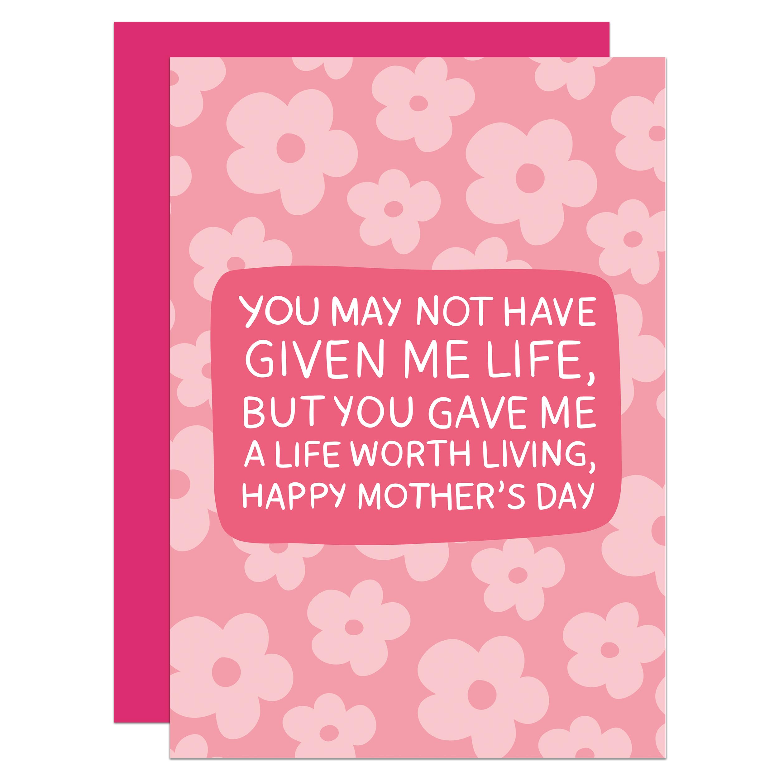 Adoptive Mum Card, Mothers Day, For Stepmum, Bonus, Mother Figure Gift, Chosen, Floral, Heartfelt