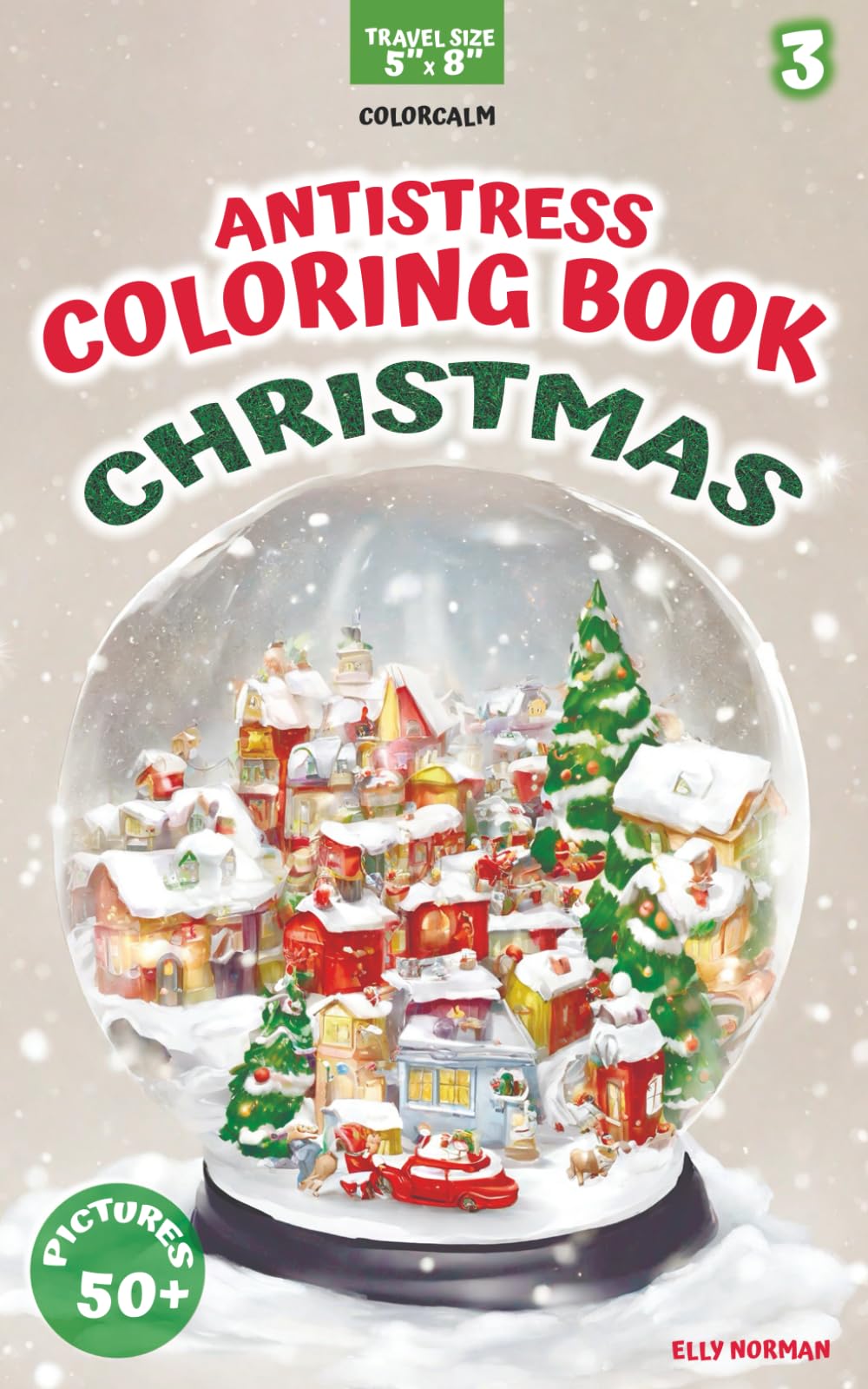 Winter Calm: Mini Christmas Coloring Book for Adults, Teens & Kids: - Pocket Travel Book for Stress Relief and Relaxation On-the-Go | ColorCalm (