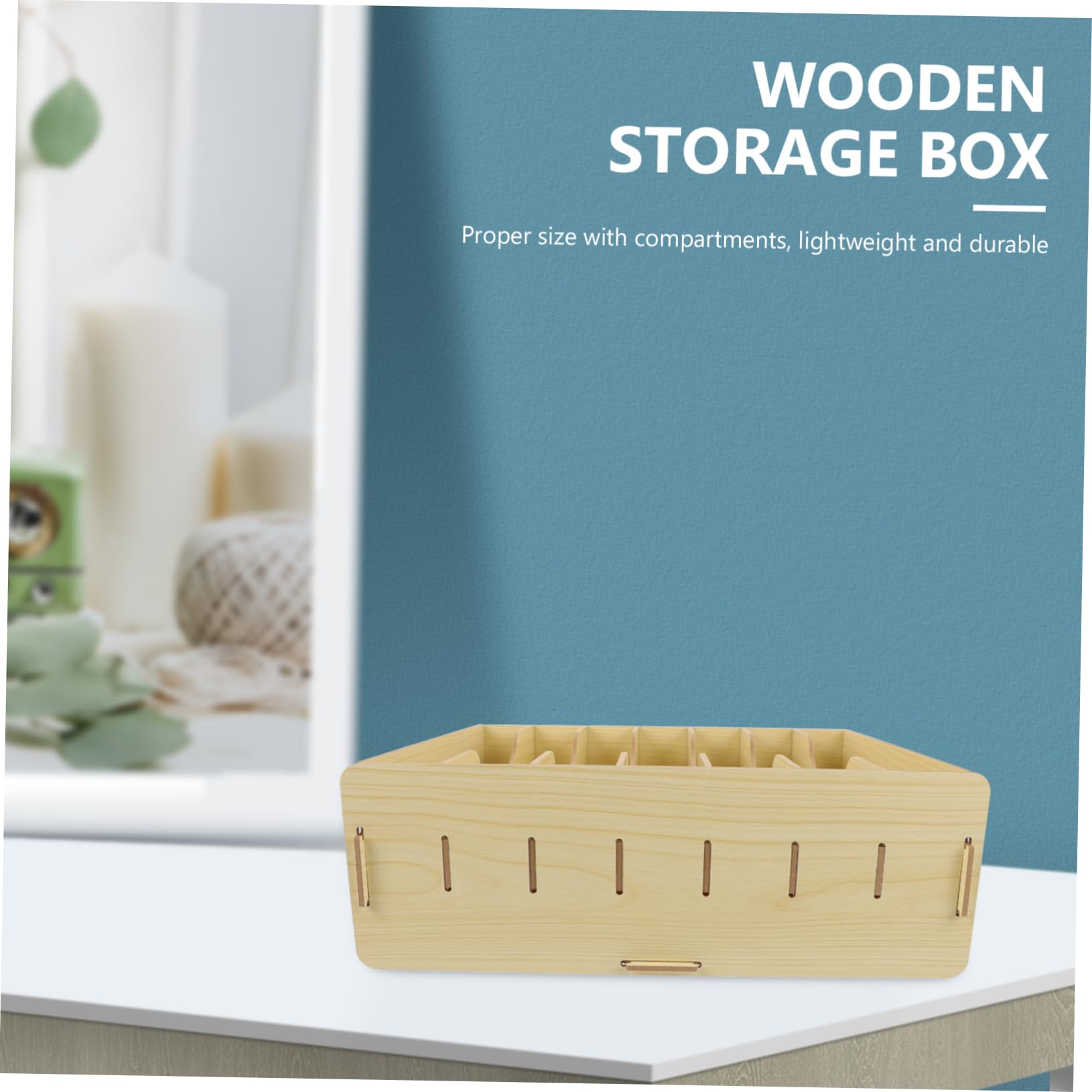 MAGICLULU Boîte De Rangement Multifonctionnelle En Bois Pour Bureau Pour Papeterie Et Plantes