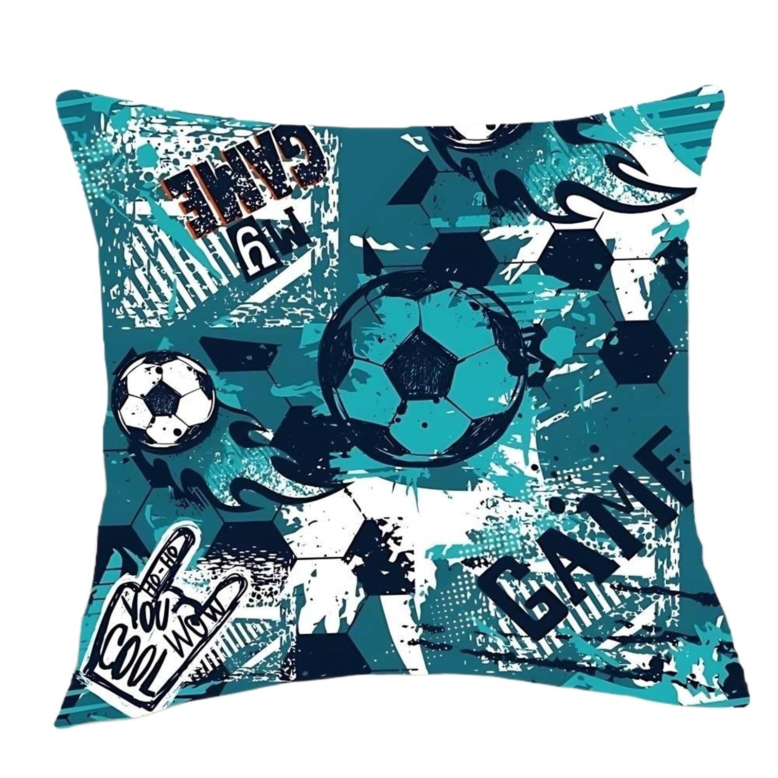 SNGUOQ Football Pillow Home Living Room Bedroom Decorative Sofa Cushion For Sofas And Bedrooms(Color9)