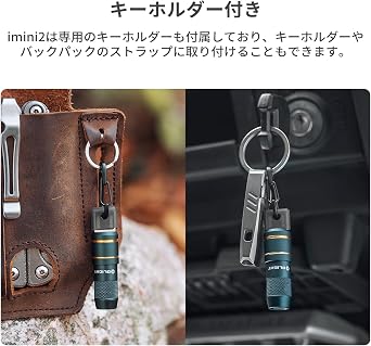 OLIGHT Imini2 Flashlight Elf Blue & I3T 2 EOS Black
