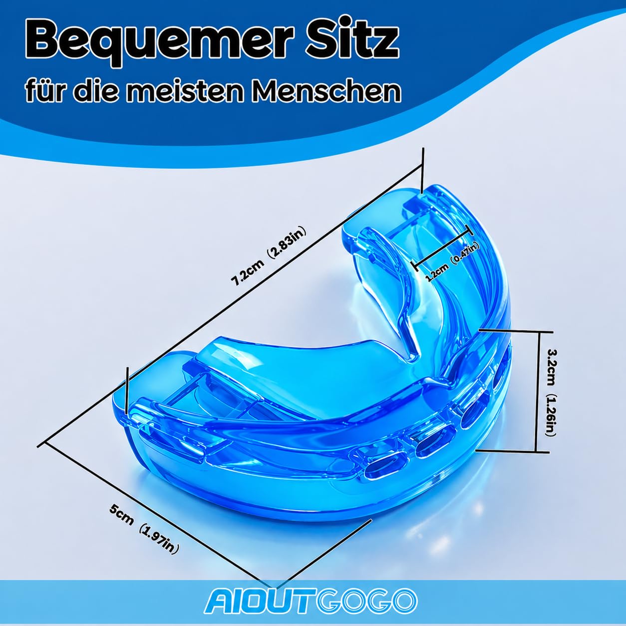 AIOUTGOGO Schnarchstopper, Schnarchfrei Schnarchschiene Männer, Flexibel Mehrzweck Anti Schnarch, Effektiv Anti Snoring Schnarchen Stopper gegen Schnarchen, Besser Schlafen(Gebrauchsfertig)