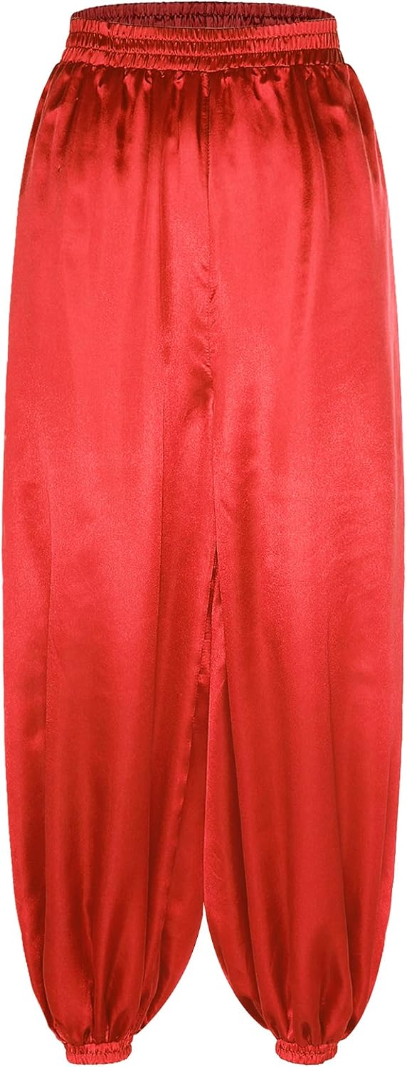 DINORMIN Women's Belly Dance Pants Lantern Pants Tribal Arabic Halloween Harem Pants Stage Performance Costume