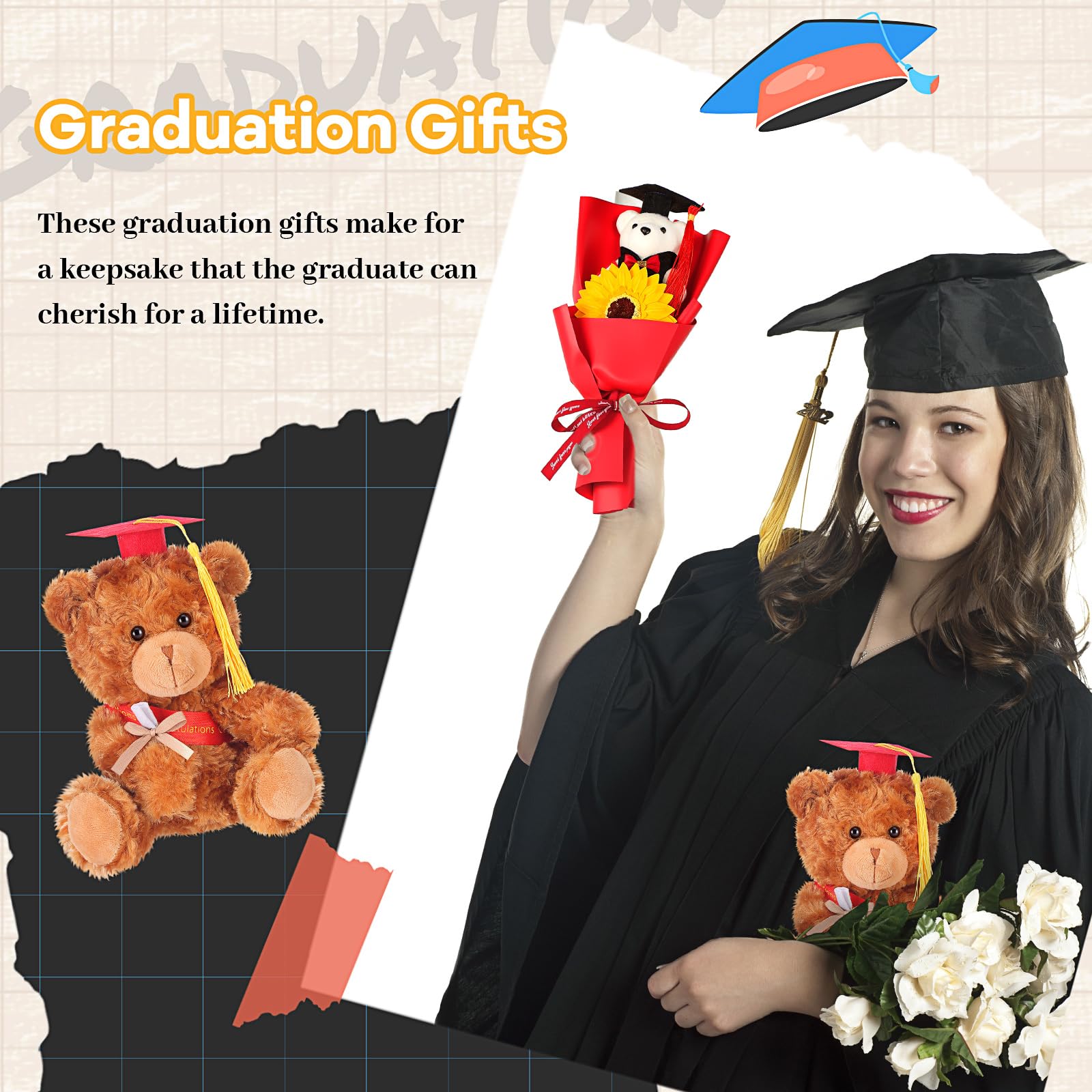 Snapklik.com : Graduation Bear Gift Set Class Of 2025 Graduation ...