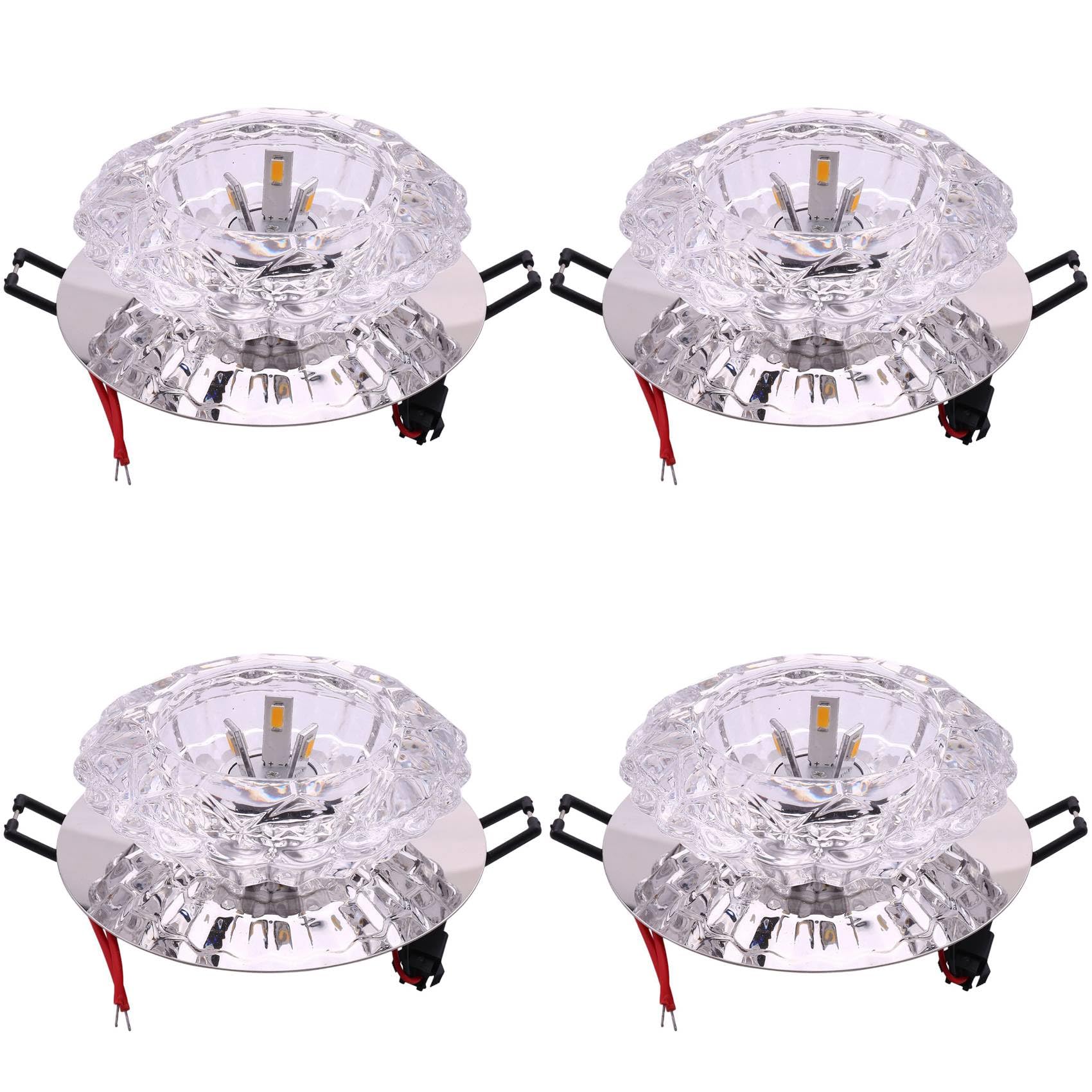 Plafonnier LED cristal de qualité supérieure pour un séjour raffiné - 8