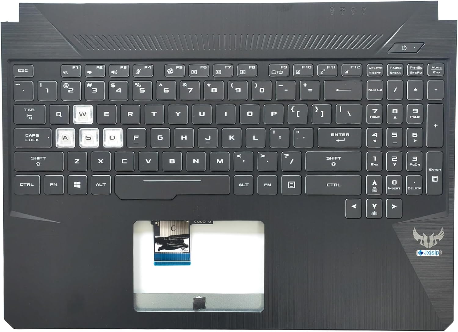 Replacement Upper Case Palmrest for ASUS TUF Gaming FX505 FX505D FX86 FX86G Series Laptop with Backlit Keyboard Assembly 13N1-5JA0901 13N1-5JA0801 13NR00S1AP0211