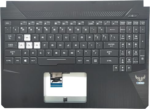 Replacement Upper Case Palmrest for ASUS TUF Gaming FX505 FX505D FX86 FX86G Series Laptop with Backlit Keyboard Assembly 13N1-5JA0901 13N1-5JA0801 13NR00S1AP0211