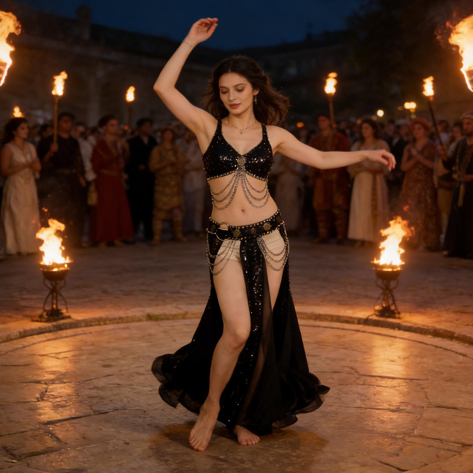 Falda larga de lentejuelas para danza del vientre para escenario, discoteca y clases, mezcla de poliéster, decoración de tela, bufanda de cadera, falda para el vientre, plata, Talla única