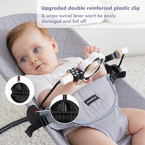 Miniatura 3 de Baby Bjorn - Barra de juguete para gorila de bebé, suave y feliz, fácil de colocar y quitar, materiales aptos para niños, diseño emocionante para