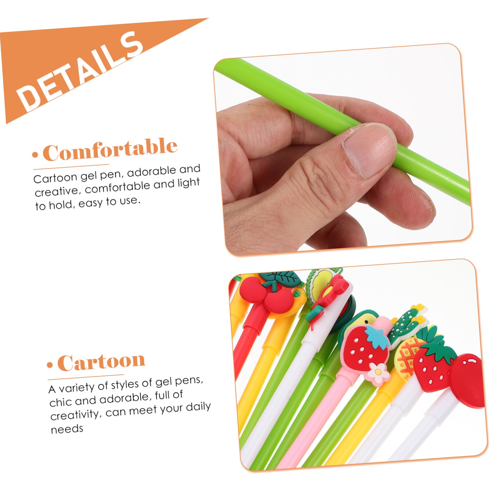 Housoutil 100 Pièces Lot de Stylos Gel Colorés Adorables pour Bureau et Étudiants Compacte Stylos Signature Multifonctions