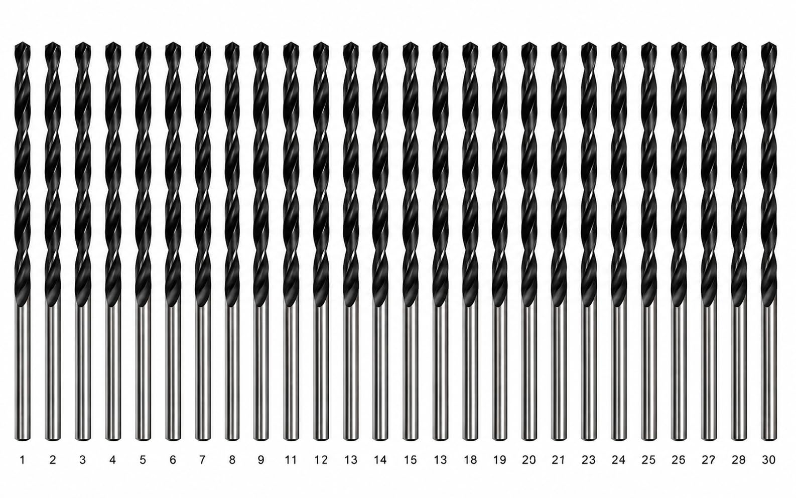 HSS Drill Bit Set - 30 Pieces, 1.5mm -24 HSS Drill Bit Set - 30 Pieces, 1.5mm -24
