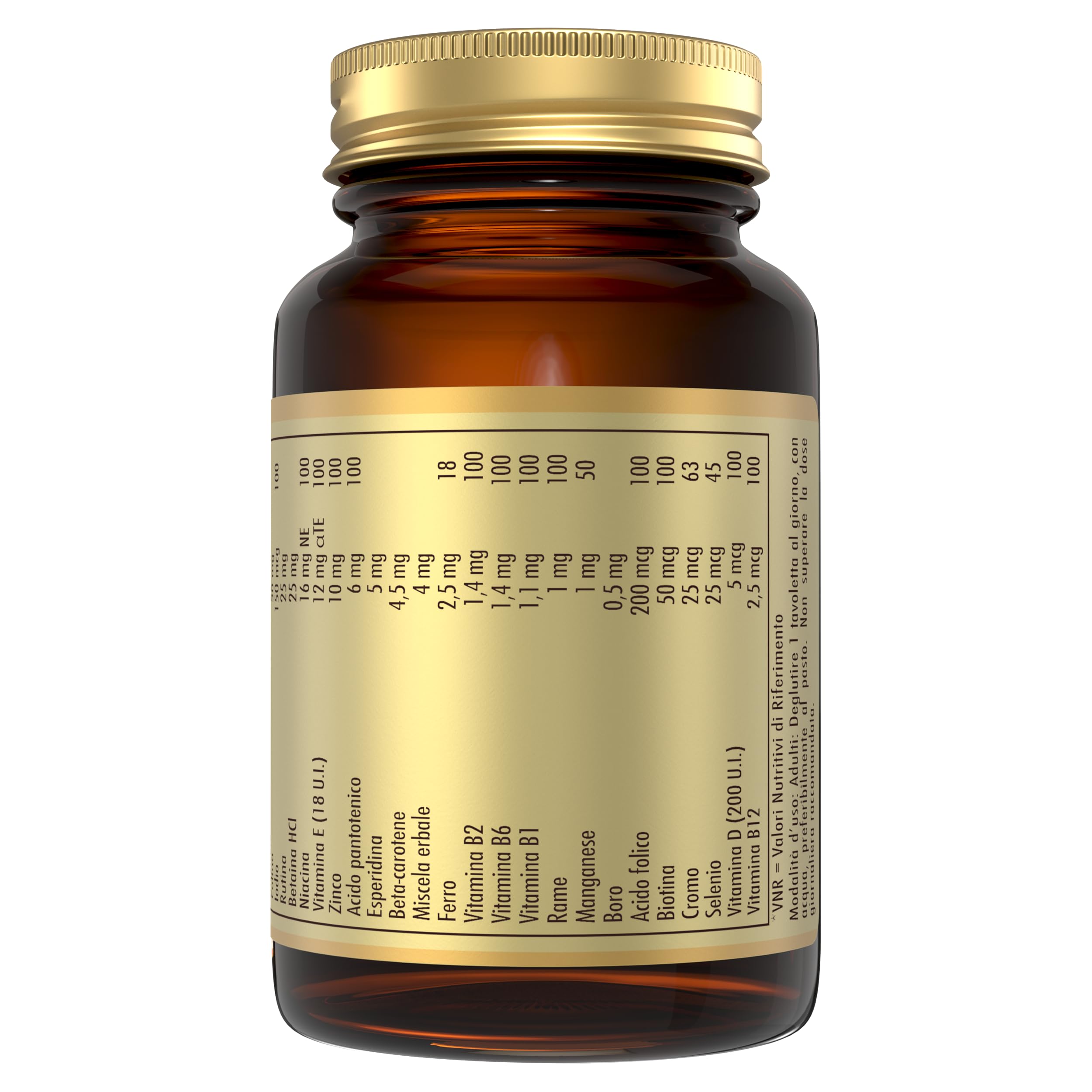 Solgar MULTINUTRIENT – Multivitaminico e minerale con minerali chelati, adatto anche a vegani, 30 tavolette