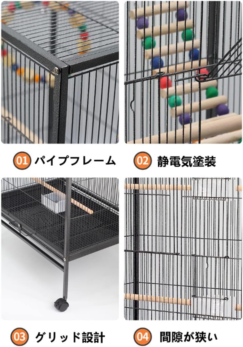 Amazon | Aeon hum 鳥かご 鳥ケージ バードゲージ 大型 豪華 大きい