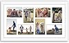 Americanflat 4x6 Collage Picture Frame with Polished Plexiglass - Multi Picture Frames Fit Eight 4x6 Photos or Use as One 12x22 Frame for Wall Display - Signature Collection - White
