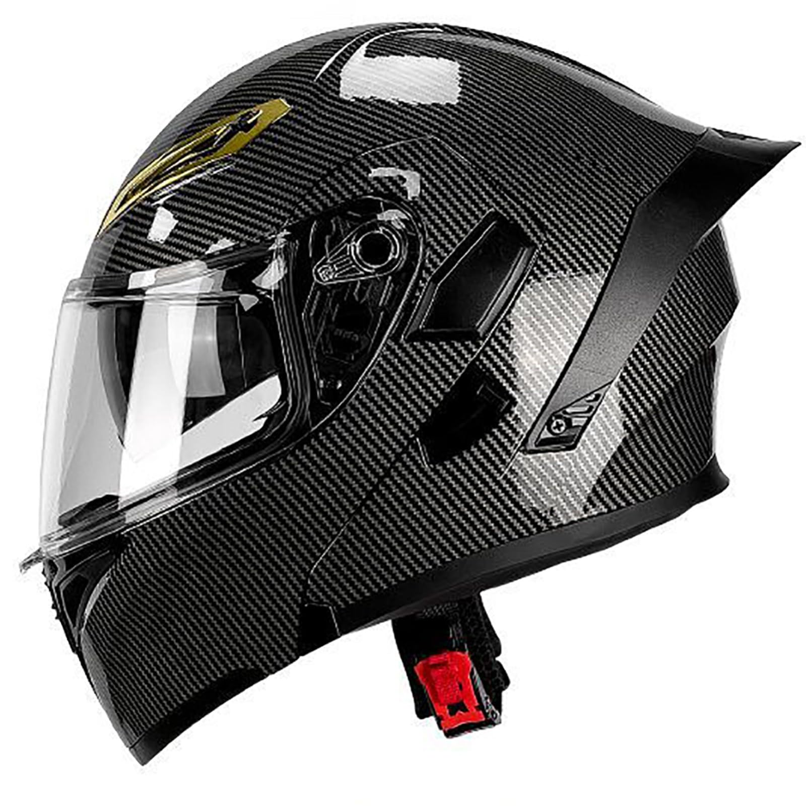 Kask integralny ze składaną ramą, modułowy, homologacja ECE 2205, kask integralny do motocykli ulicznych, szosowych i motorowerowych, unisex 1,XL (61-62 cm)
