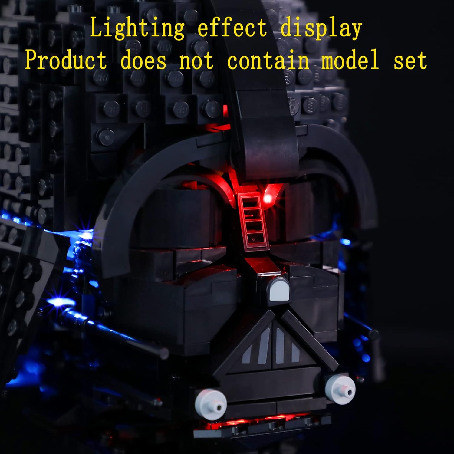 GEAMENT LED Light Kit Compatible with Lego Darth Vader Helmet - Lighting Set for 75304 Building Model (Model Set Not Included)