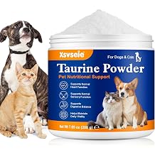 Taurine for Cats   200g Daily Taurine Supplement for Cats, Cat Taurine Powder - Natural Amino Acid Pet Supplement to Help Muscle Tremors & Nerve Function