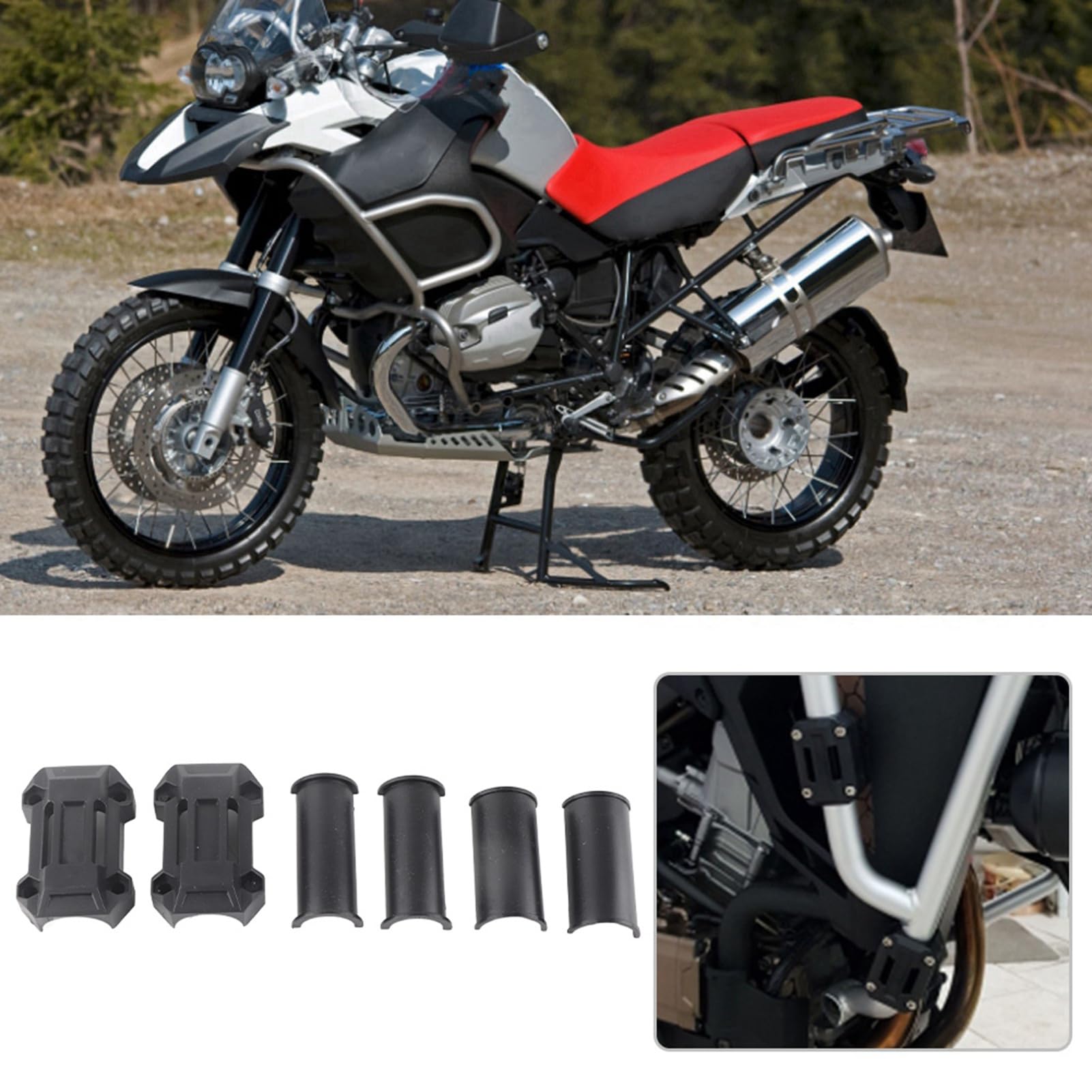 2 pary bloków zderzaka motocykla, blok silnika 3 osłona ochronna dekoracja 22/25/28 mm pasuje do R1200GS R1150GS