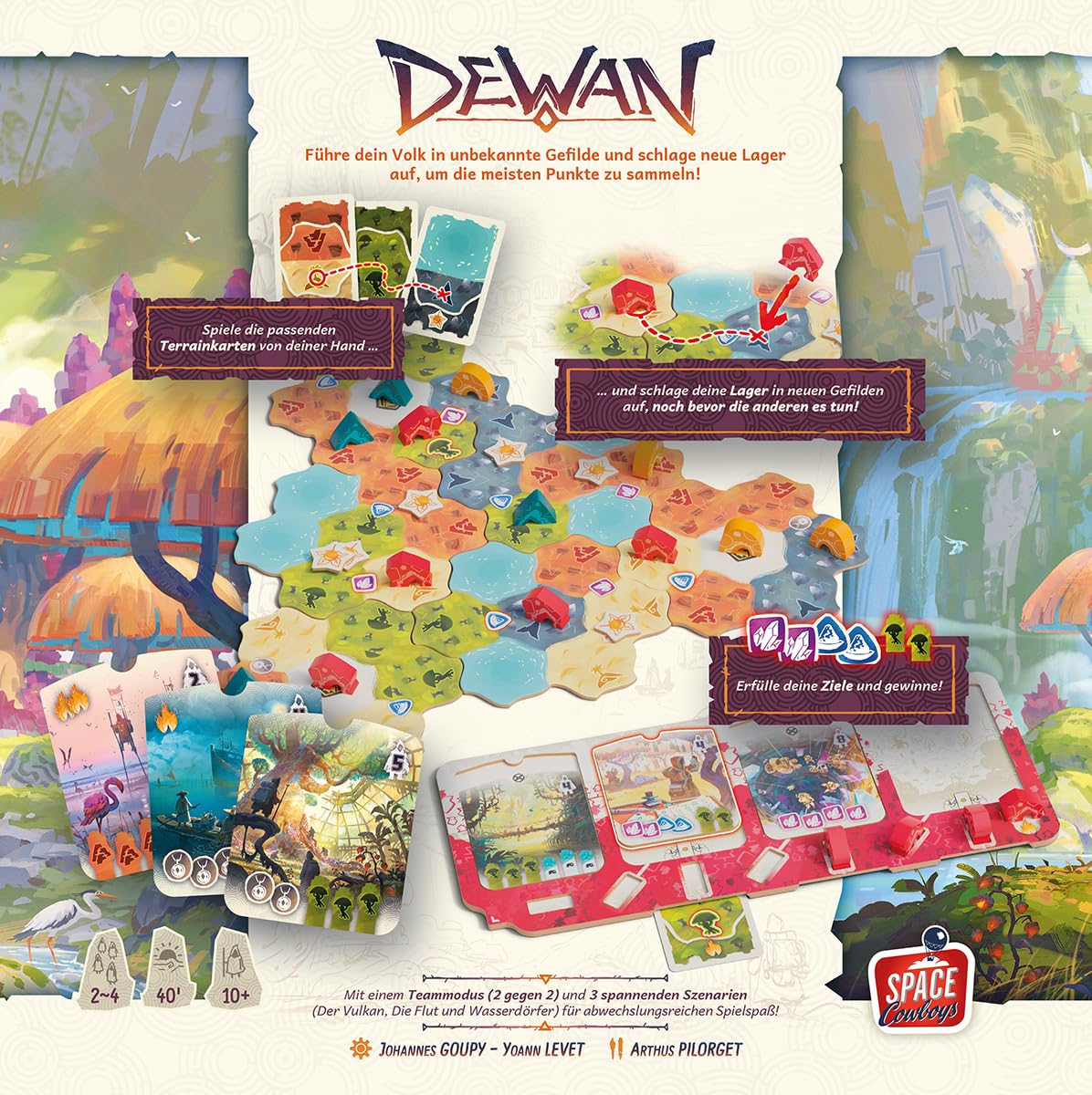 asmodee, Dewan, Space Cowboys, gioco di famiglia, 2-4 giocatori, 10+ anni, 40 minuti, tedesco