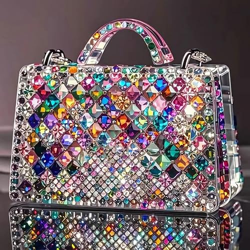 Miniatura 6 de 1000 gemas de cristal AB de diamantes de imitación coloridos, joyas de piedras preciosas acrílicas con parte trasera plana, manualidades para