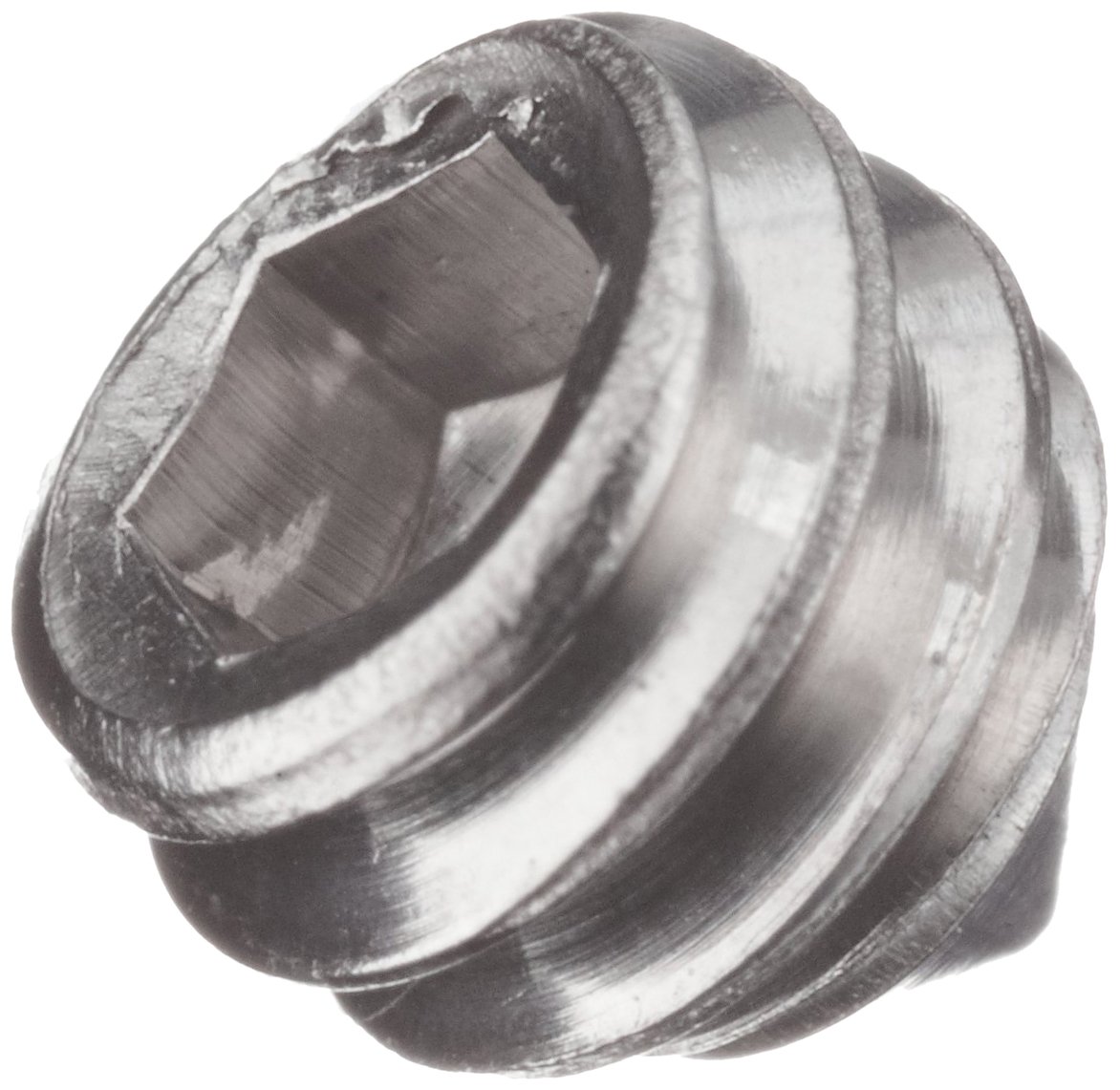 18-8 Stainless Steel Set Screw, Plain Finish, Hex Socket Drive, Cone Point, Meets ASME B18.3/ASTM F880, 5/16" Length, 5/16"-18 UNC Threads, Imported (Pack of 100)