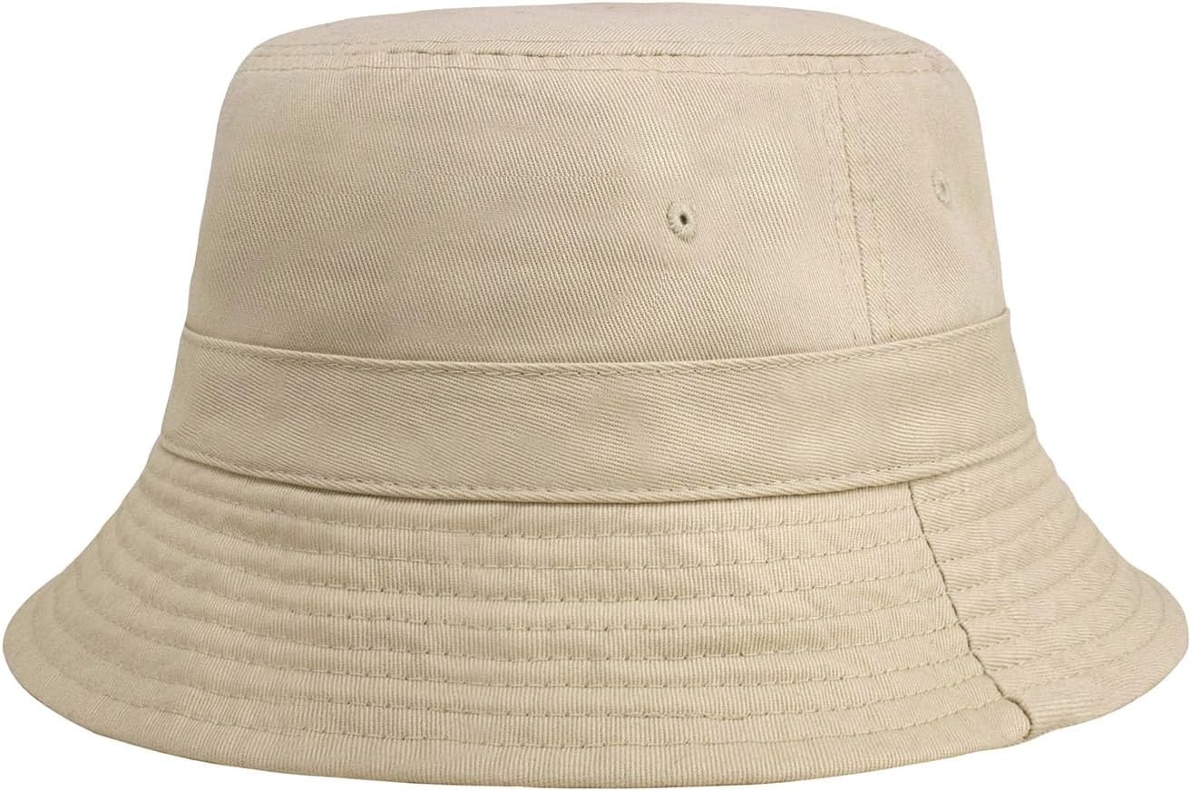 Everyday Cotton Style Bucket Hat Unisex Trendy Lightweight Outdoor Hot Fun Summer Beach Vacation Getaway Headwear