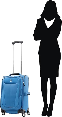 Miniatura 66 de Travelpro Maxlite 5 - Juego de 2 piezas de equipaje de mano de tela, expandibles con 4 ruedas giratorias, bolso blando para debajo del asiento, Negro