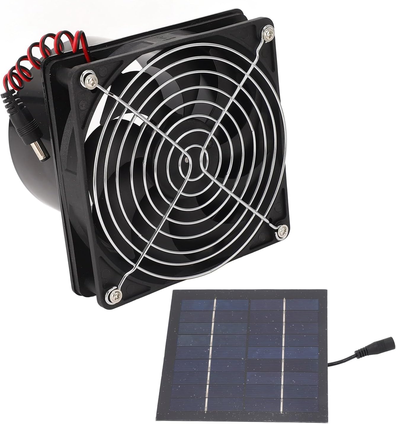 Solar Panel Fan Kit 50W Good Ventilation High Speed ​​Solar Exhaust Fan 5-12V