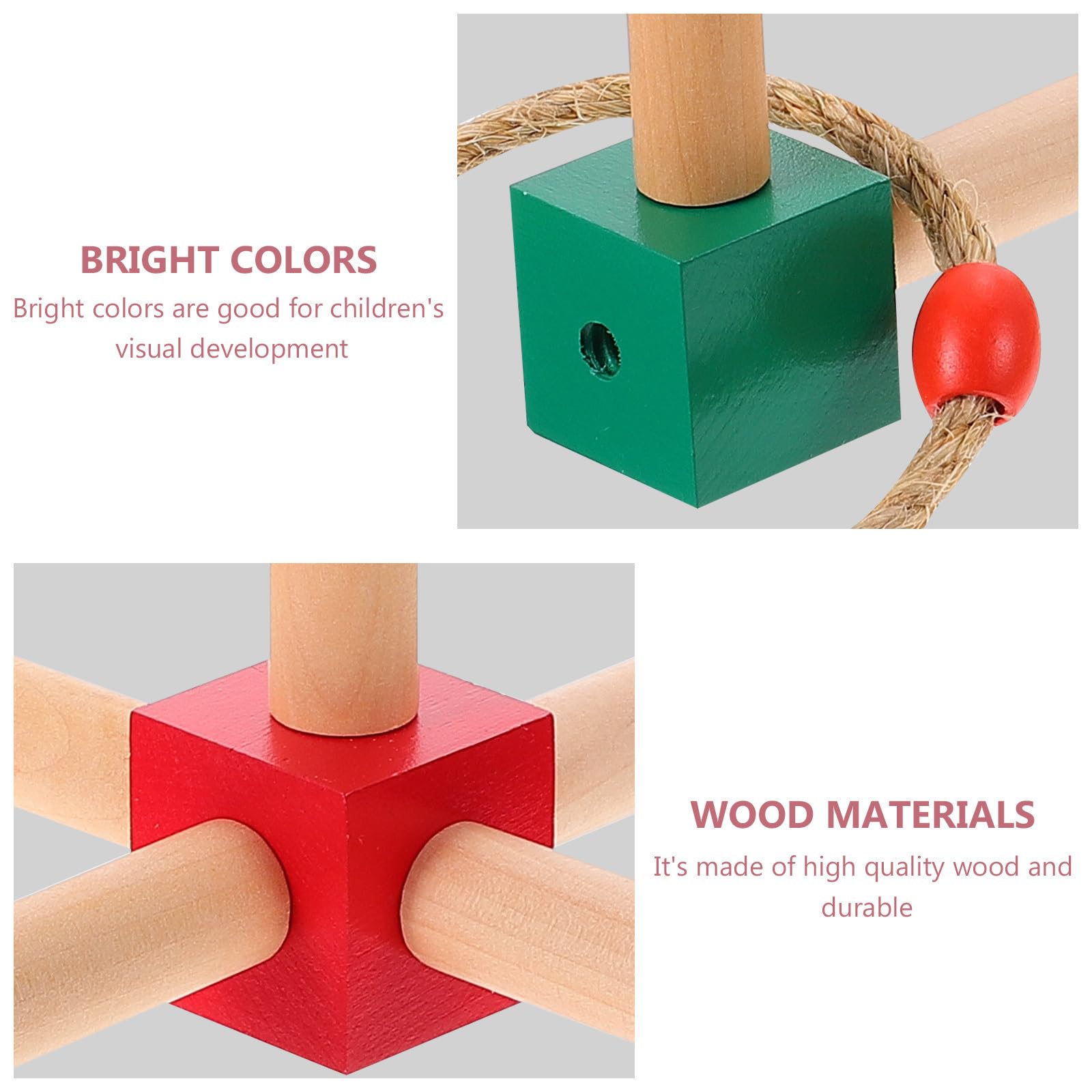 Toyvian Garten Quoits Satz für Interaktives Ringwurfspiel zur Konzentration und Koordination Outdoor für Draußen Zufällige Farbe