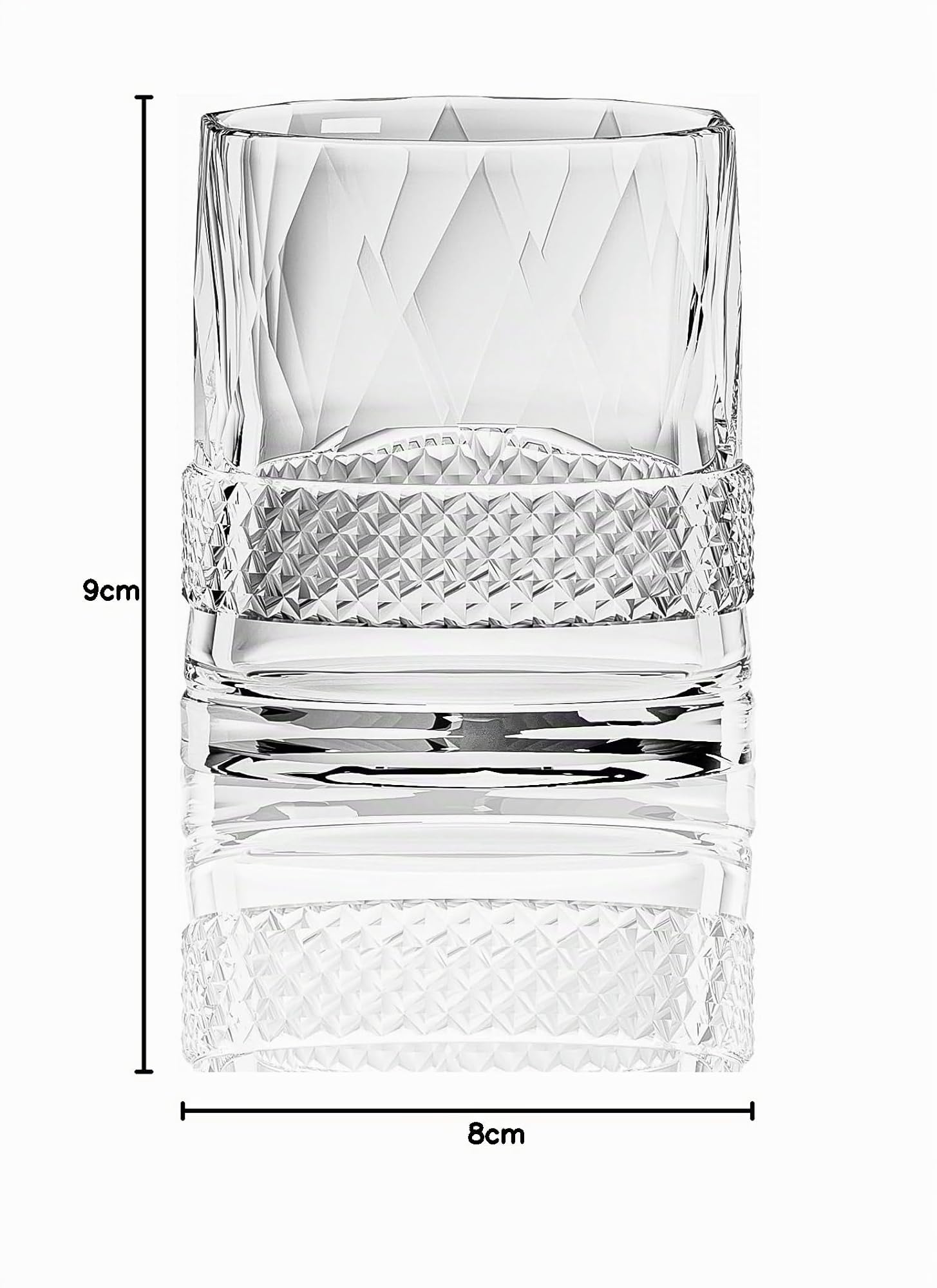 INTIGNIS® Coffret 3 Verres à Whisky 350 ml – Verres Design Taillés & Polis à la Main, Base Lourde, Emballage Cadeau Premium