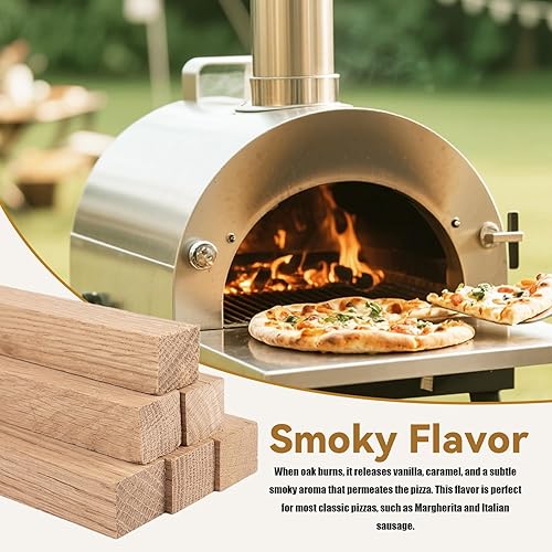 Miniatura 3 de Cortes de madera de roble blanco de 8 pulgadas de corte fino  Horno de pizza secado al horno de madera para Ooni, Gozney, hornos portátiles y