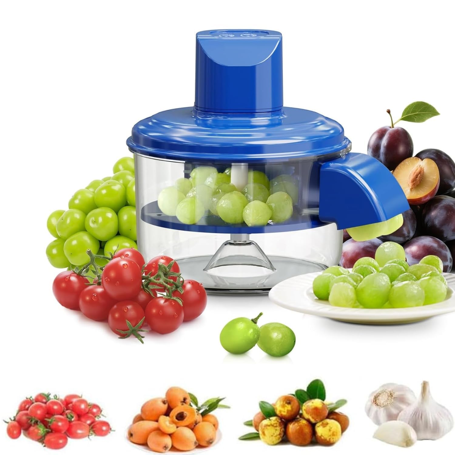 Electric Automatic Fruit Peeler Machine, Multi-Function Vegetable & Fruit Chopper, USB Rechargeable Kitchen Food Processor for Garlic, Onion, Tomato & Fruits (Portable & Easy Use)-image-45