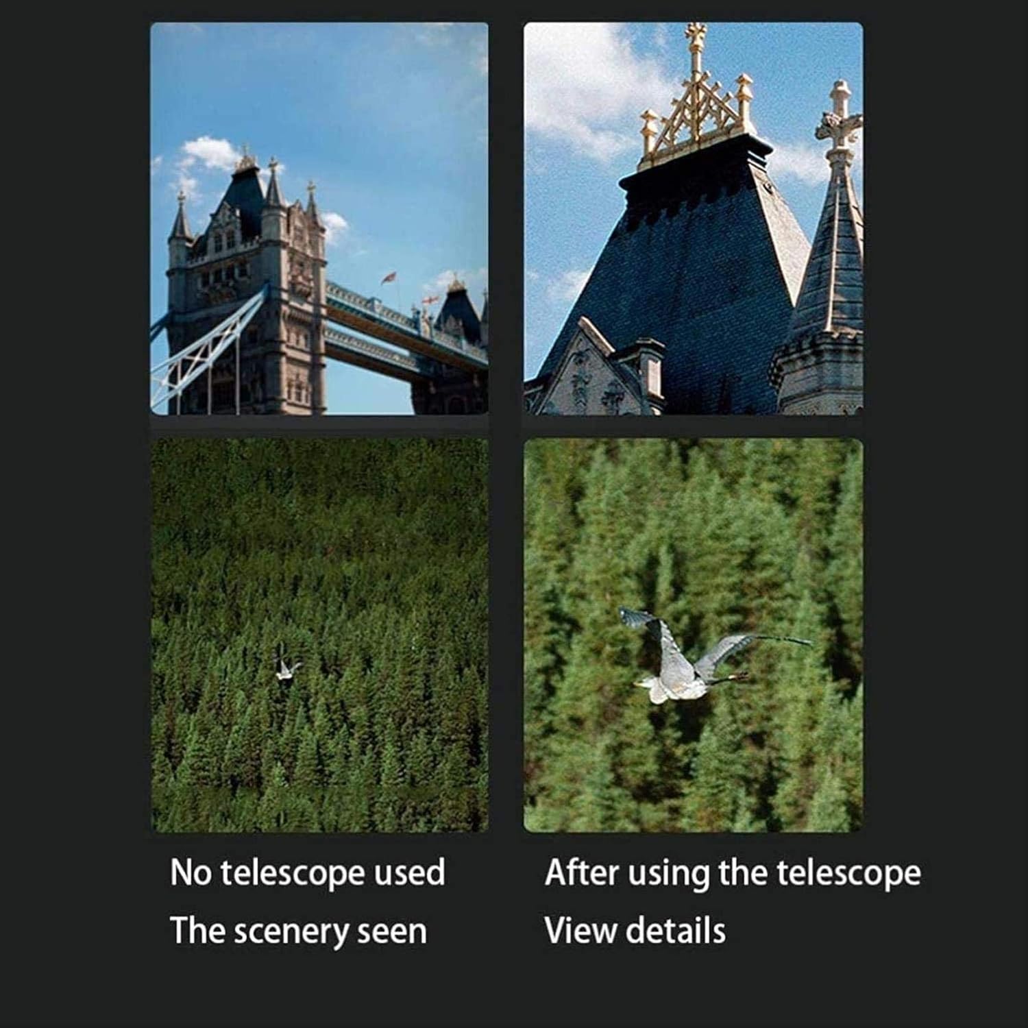 Telescopes for Adults Astronomy, High Power Beginners Astronomical Telescope,80Mm 's Catadioptric Telescope Monocular ng Scope Refractor,D