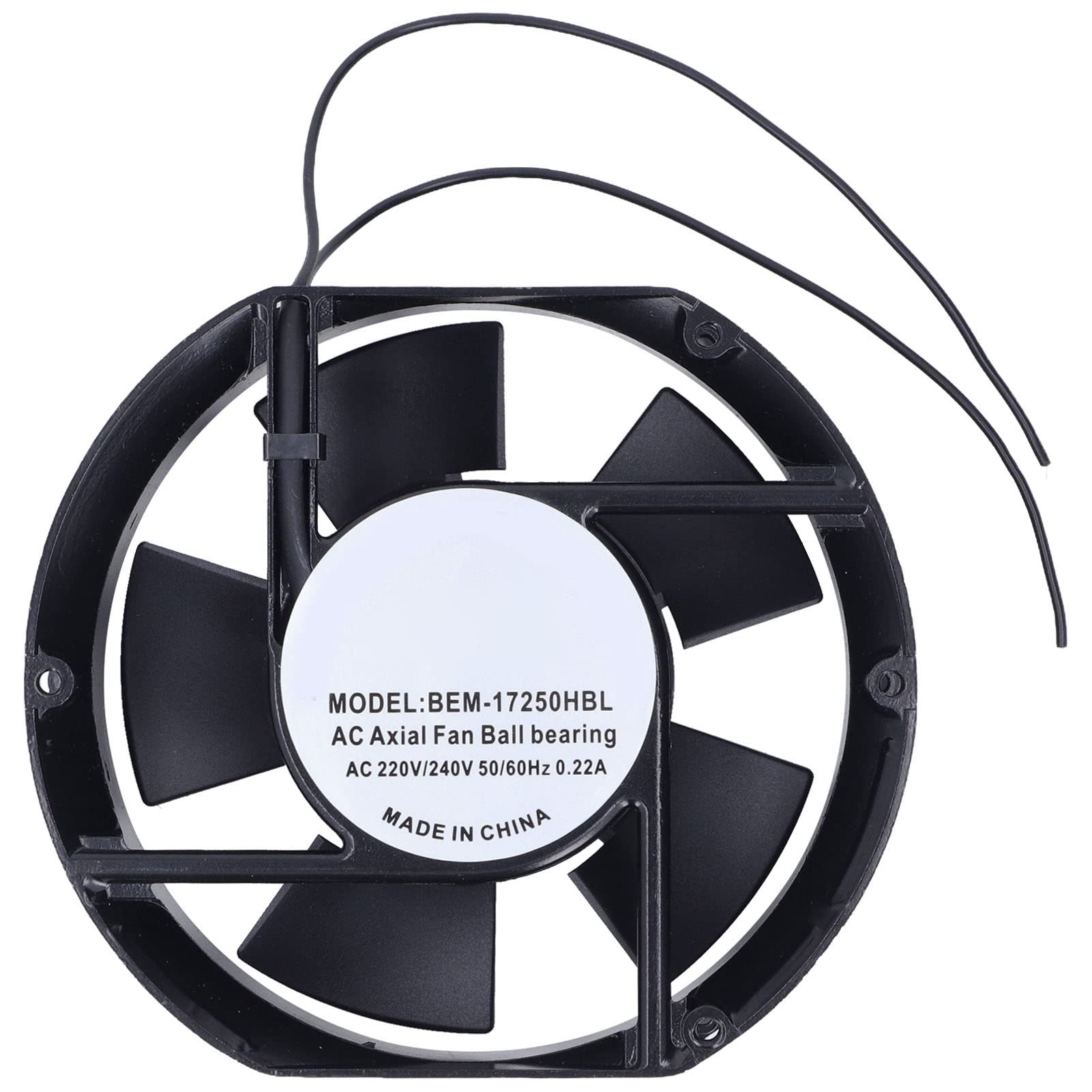 Omabeta Ventilador de Refrigeración Industrial de Aleación de Aluminio con Motor de Rodamiento de Bolas Doble para Funcionamiento a Alta Velocidad, para Uso Industrial