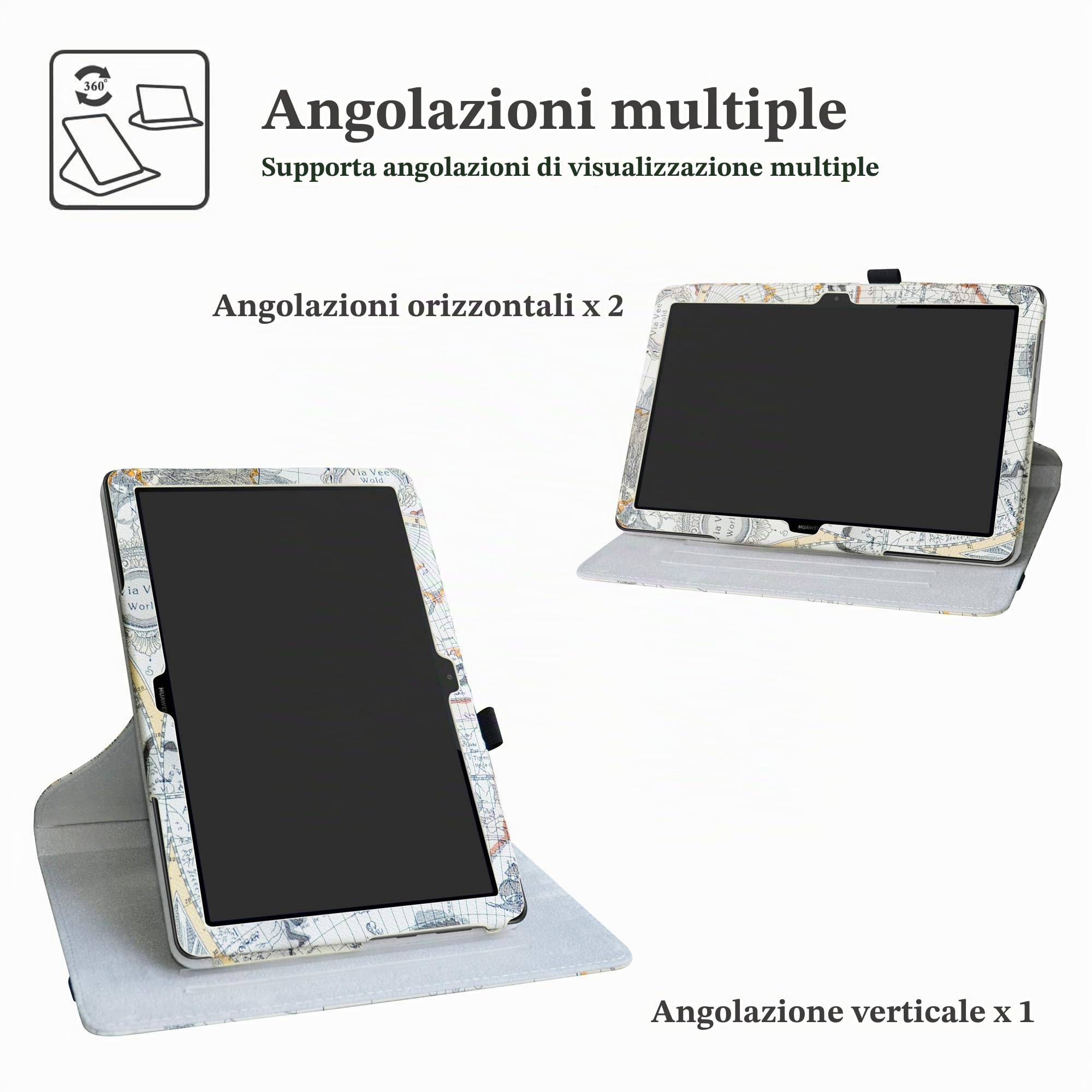 AYXYYDS Custodia protettiva per tablet Compatible with Huawei MediaPad T5 10, Custodia Girevole a 360° Compatible with Huawei MediaPad T5 10 AYXYYDS Custodia protettiva per tablet Compatible with Huawei MediaPad T5 10, Custodia Girevole a 360° Compatible with Huawei MediaPad T5 10