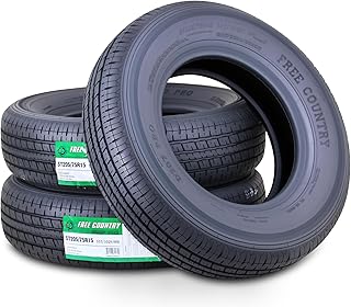 FREE COUNTRY 3 Premium Trailer Tires ST 205/75R15 /8PR Load Range D Raidal w/Scuff Guard