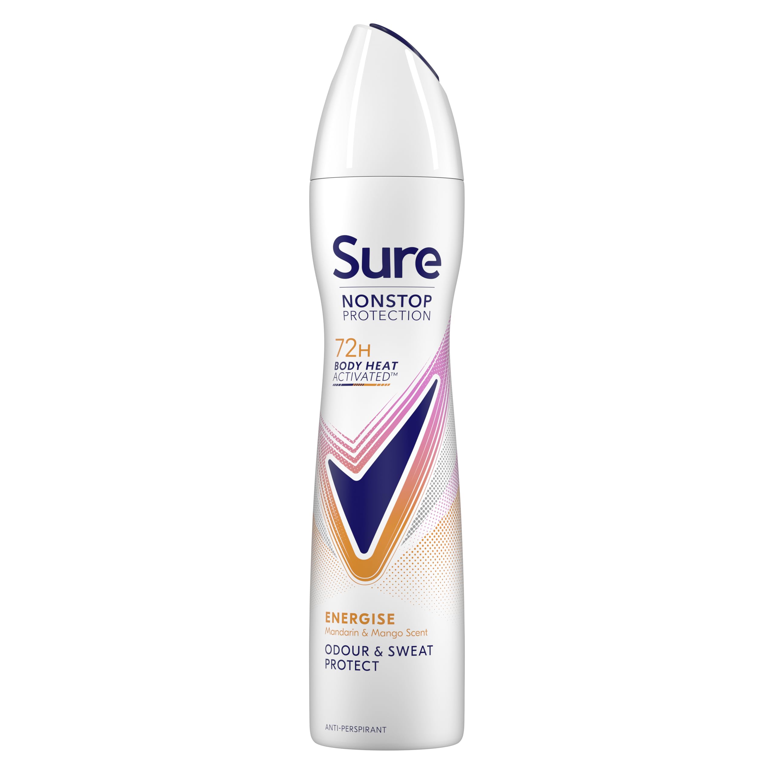 Sure Women Energise Deodorant Spray with 72H Nonstop Protection 250ml, 12 Pack