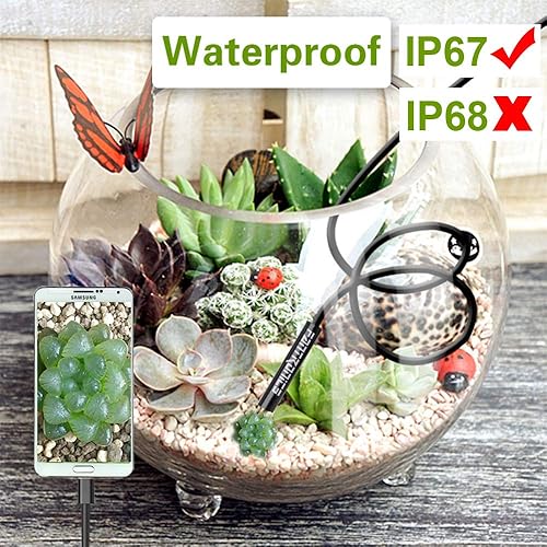 Miniatura 4 de Cable USB rígido, 5 metros (16.4 pies), para cámaras, endoscopios y boroscopios USB tipo C HD 2.0 megapíxeles, para Android Samsung Galaxy S8,