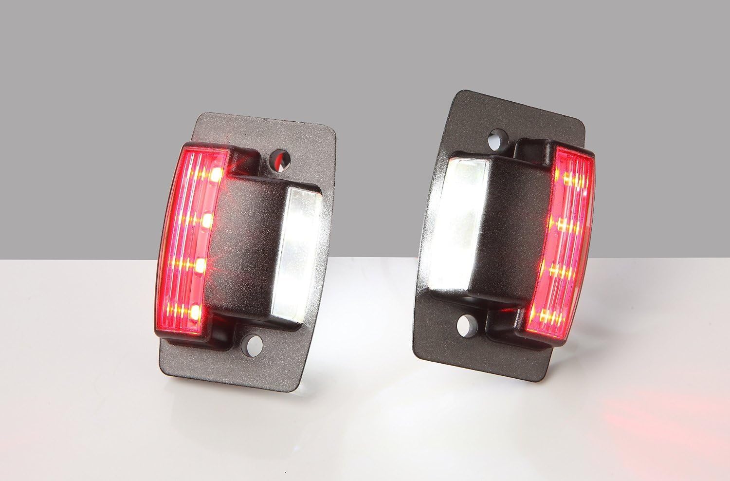 Truck White LED License Plate Illumination Replacement Kit includes Red LED Rear Facing Running Lights for 94-02 Dodge RAM 1500,2500,3500,4500,5500